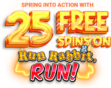 Robet247 25 Free Spins on Run Rabbit, Run